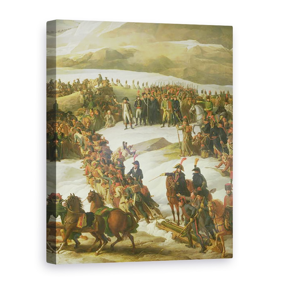 Tablou canvas - Charles Thevenin - Armata franceza traversand trecatoarea St. Bernard, 20 mai 1800, 50 x 70 cm