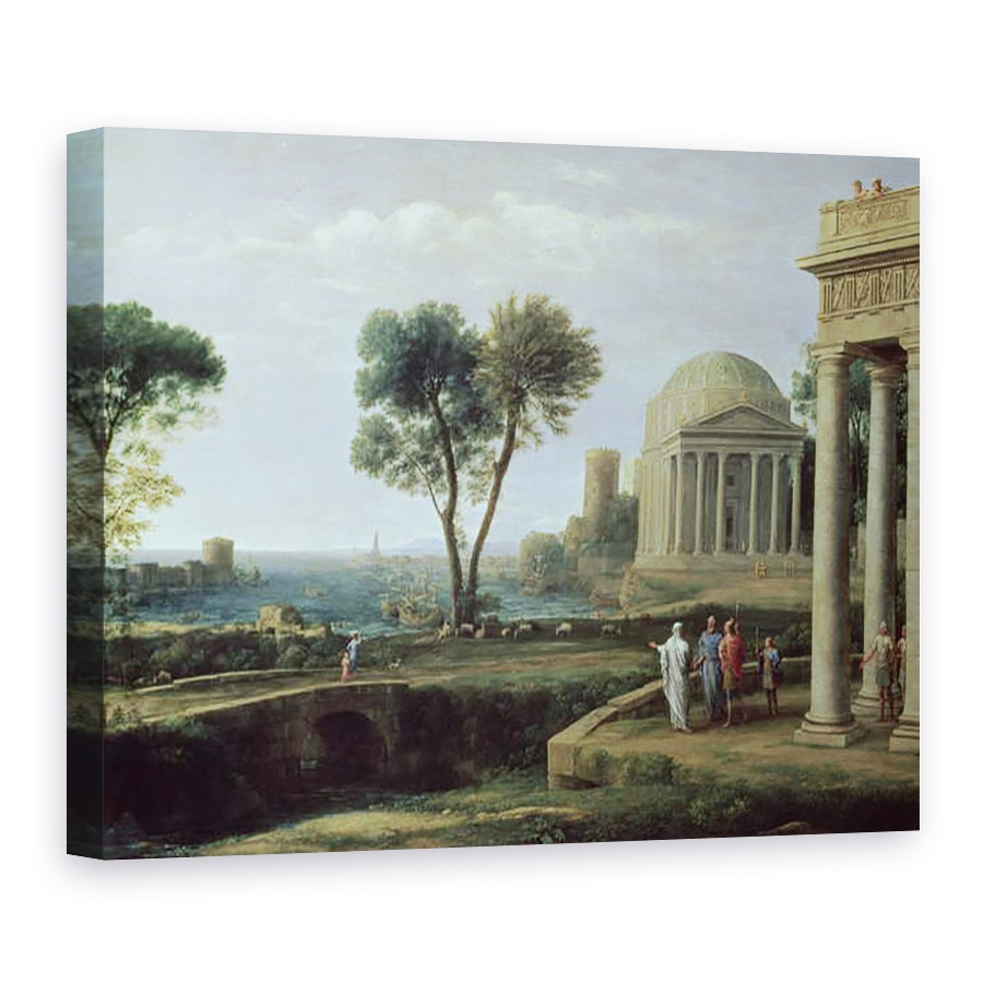 Tablou canvas - Claude Lorrain - Peisaj cu Aeneas la Delos, 50 x 70 cm