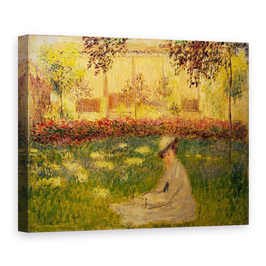 Tablou canvas - Claude Monet - Femeie intr-o gradina, 75 x 100 cm