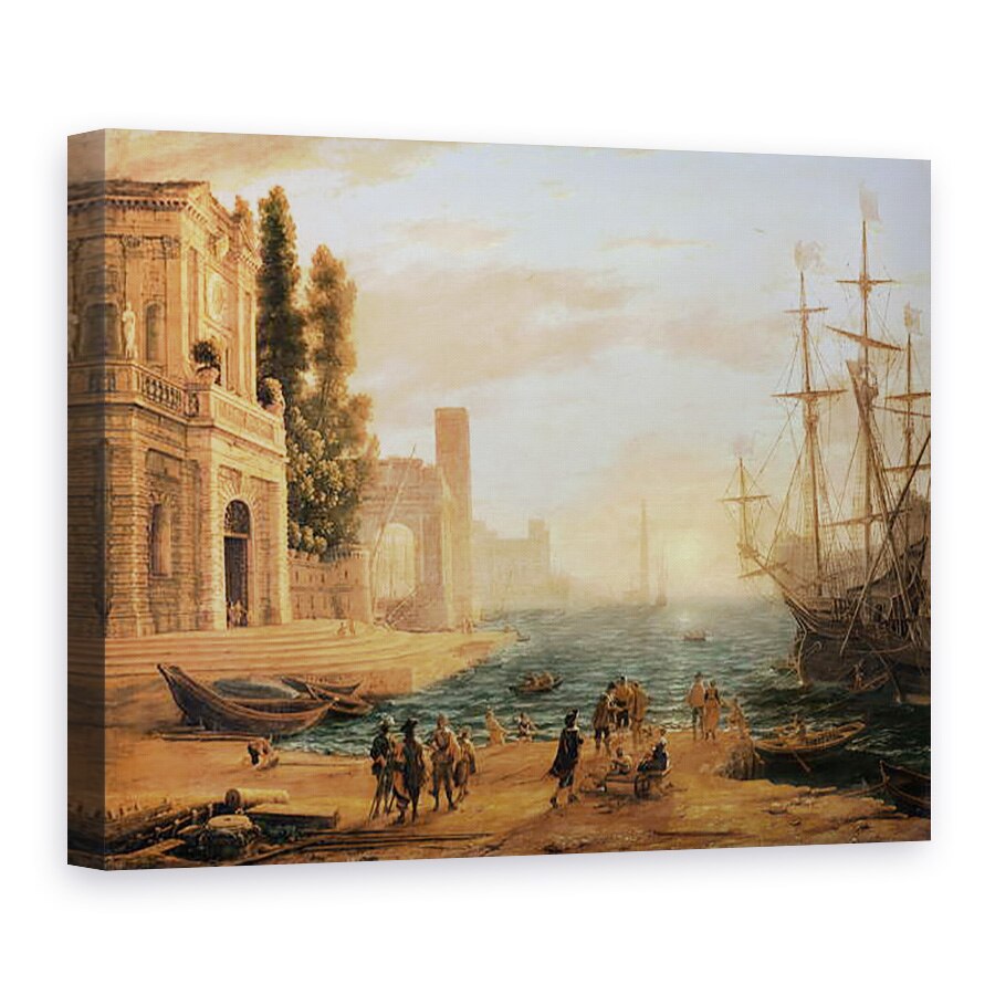 Tablou canvas - Claude Lorrain - Un port maritim, 75 x 100 cm