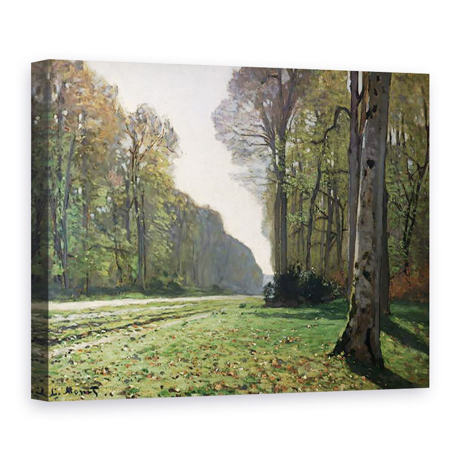 Tablou canvas - Claude Monet - Drumul spre Bas-Breau, Fontainebleau Le Pave de Chailly, 75 x 100 cm