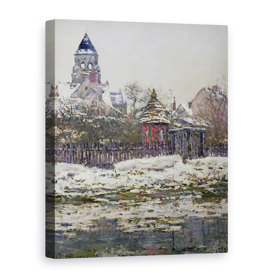 Tablou canvas - Claude Monet - Biserica de la Vetheuil, 50 x 70 cm