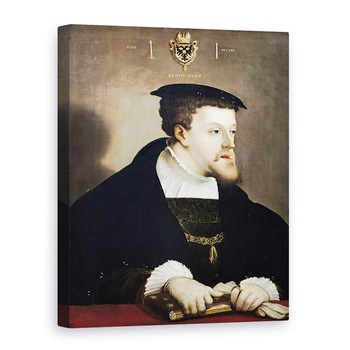 Tablou canvas - Christoph Amberger - Carol al V-lea 1500-58 imparat Roman, 75 x 100 cm Tablou canvas - Christoph Amberger - Carol al V-lea 1500-58 imparat Roman, 75 x 100 cm