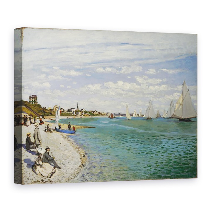 Картина на платно - Клод Моне - Регата в Sainte-Adresse, 60 x 80 cm