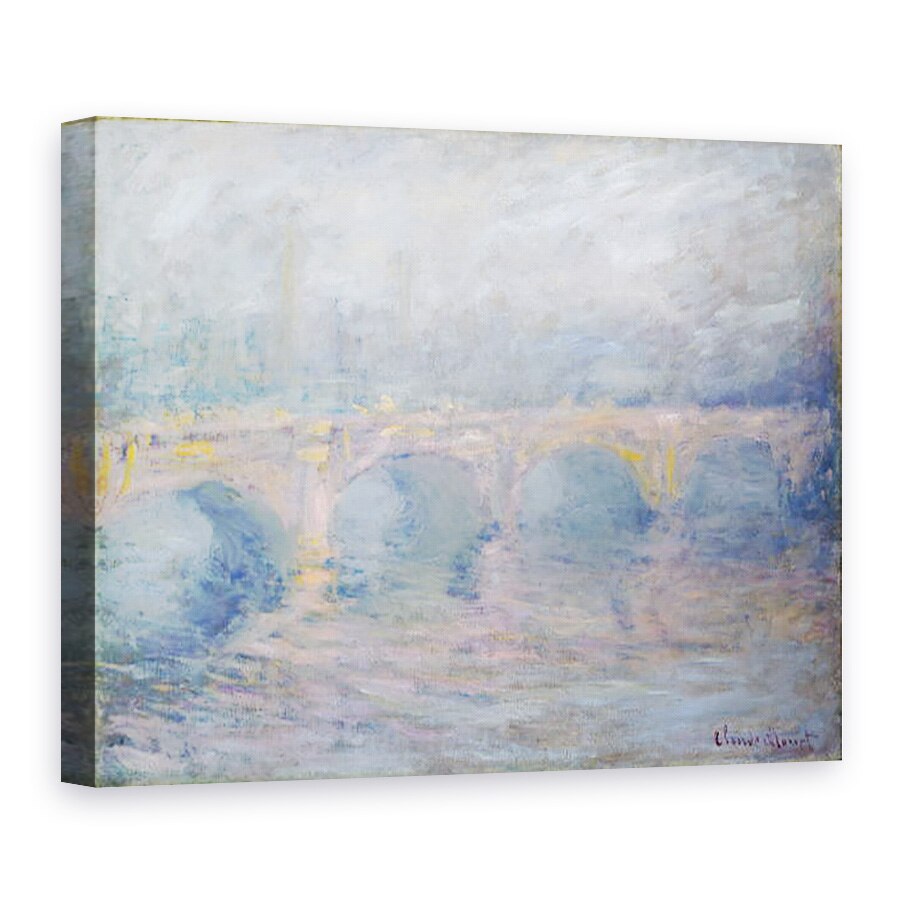 Tablou canvas - Claude Monet - Podul Waterloo, Londra, la apus, 50 x 70 cm