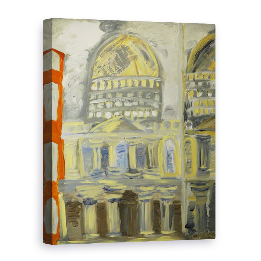 Tablou canvas - Cosima Duggal - Catedrala Sf. Pavel reflectata, 75 x 100 cm