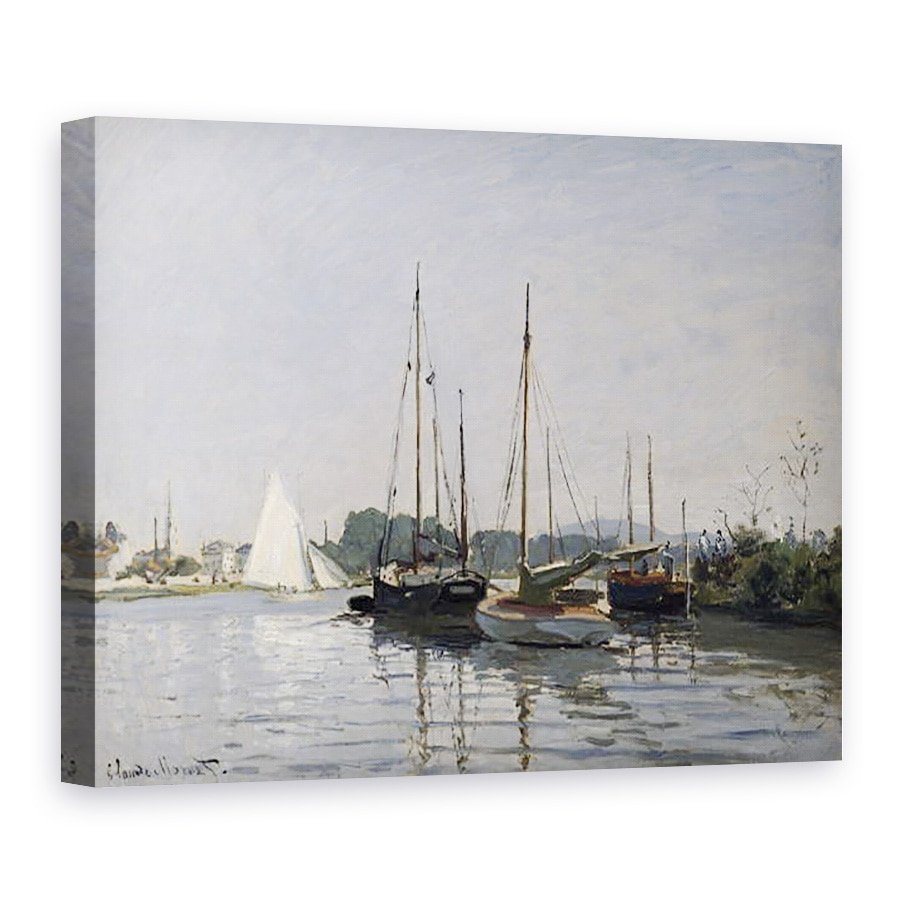 Tablou canvas - Claude Monet - Barci de agrement, Argenteuil, 50 x 70 cm