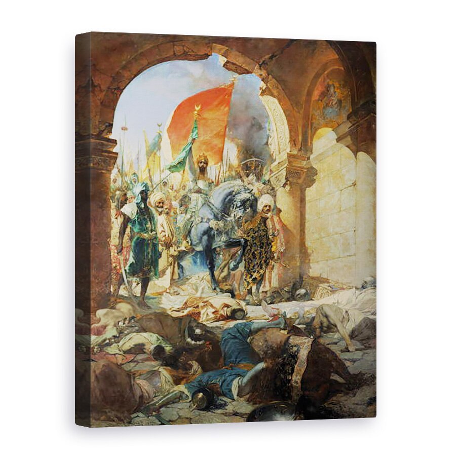 Tablou canvas - Constant - Intrarea turcilor de Mohammed al II-lea 1432-81 in Constantinopol, 29 mai 1453, 50 x 70 cm