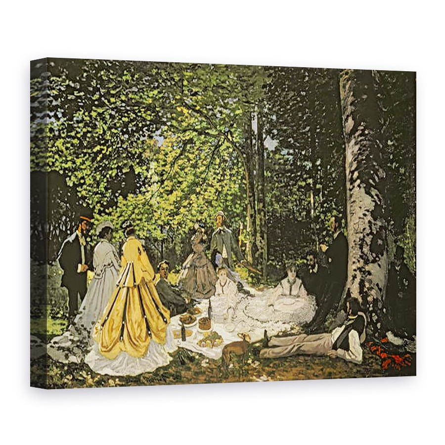 Tablou canvas - Claude Monet - Pranz pe iarba, 50 x 70 cm