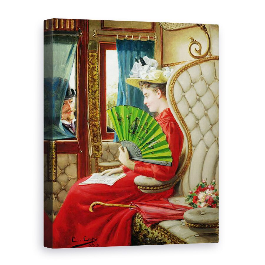 Tablou canvas - Constant Aime Marie Cap - Indiscretia, 60 x 80 cm
