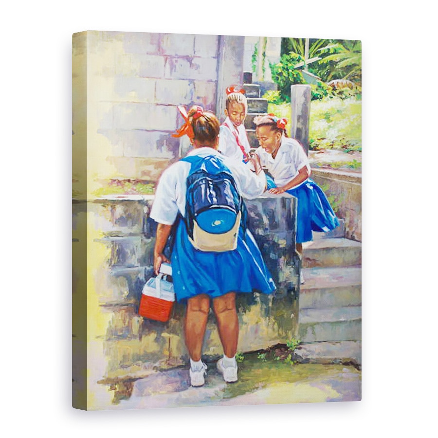 Tablou canvas - Colin Bootman - Schoolgirl Banter, 2019, 60 x 80 cm