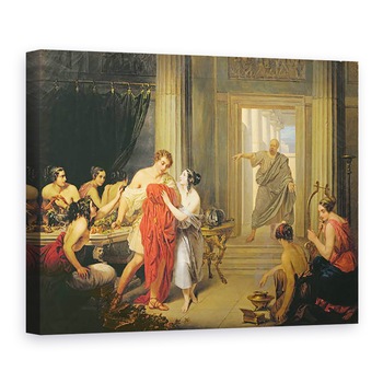 Tablou canvas - Cosroe Dusi - Alcibiade printre hetaerae, 60 x 80 cm Tablou canvas - Cosroe Dusi - Alcibiade printre hetaerae, 60 x 80 cm