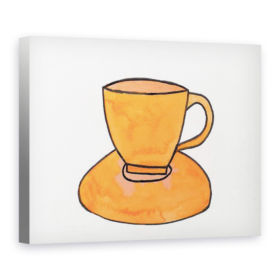 Tablou canvas - Daisy de Villeneuve - Ceasca de ceai portocaliu, 75 x 100 cm