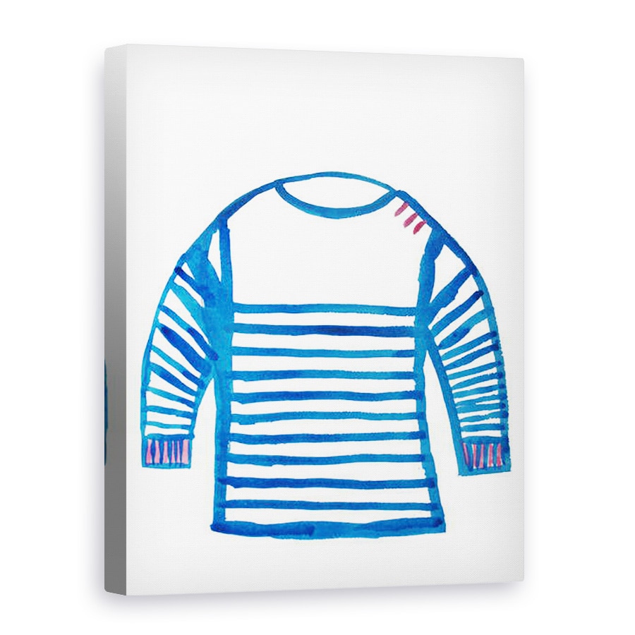 Tablou canvas - Daisy de Villeneuve - Pulover cu dungi, 75 x 100 cm