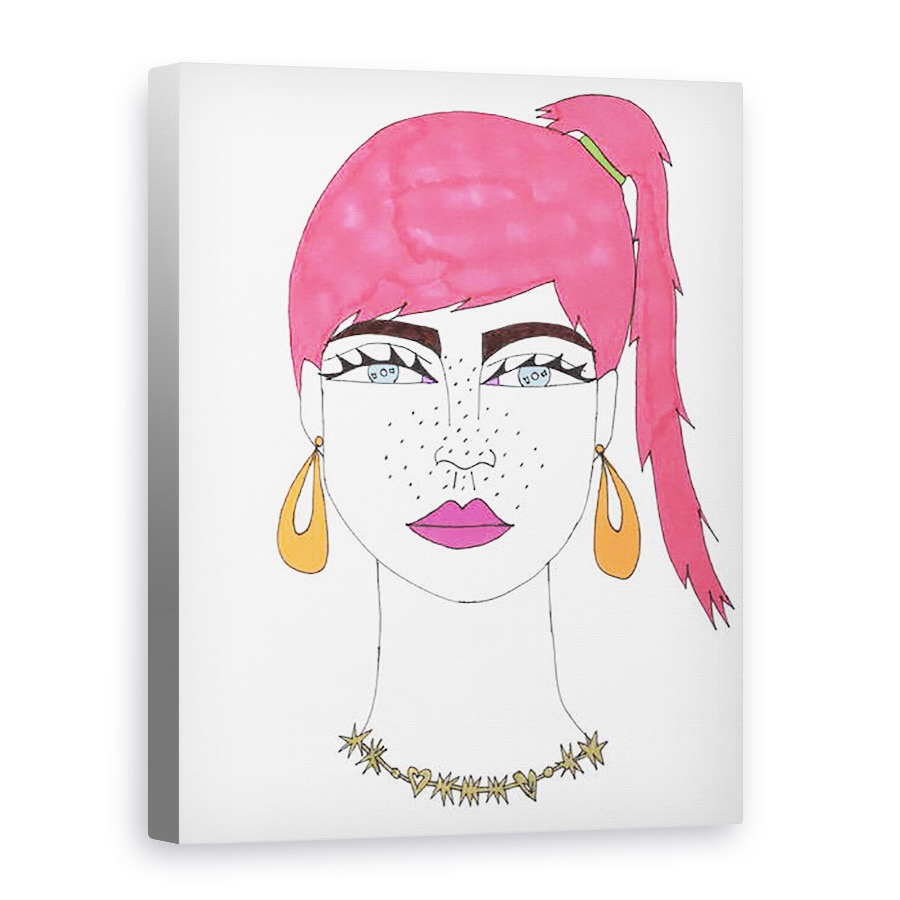 Tablou canvas - Daisy de Villeneuve - Fata cu pistrui, 75 x 100 cm