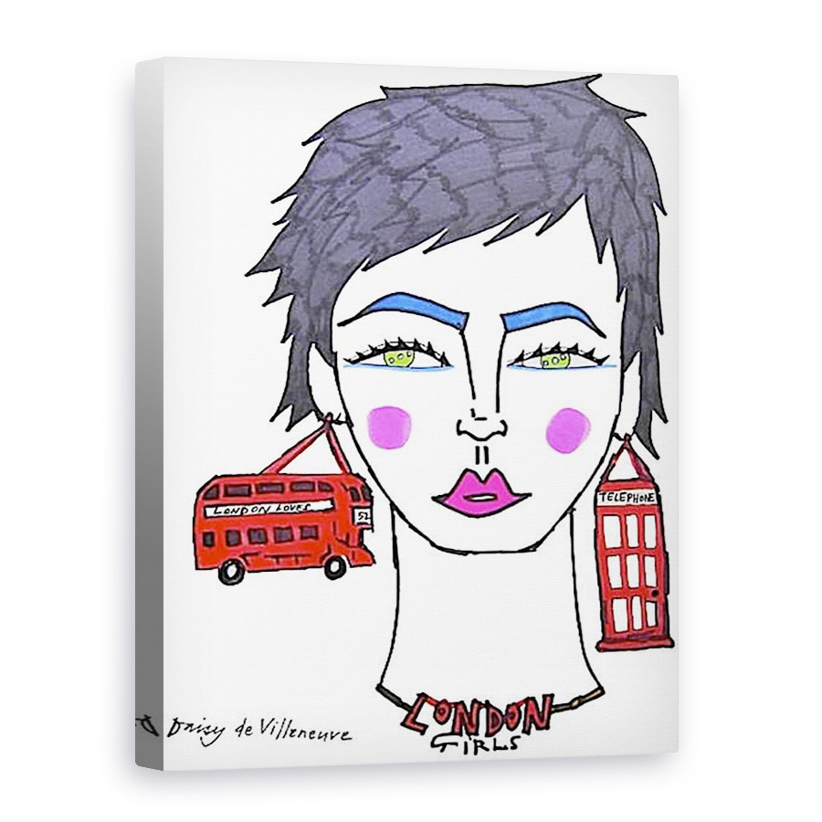 Tablou canvas - Daisy de Villeneuve - Londra Girls, 75 x 100 cm