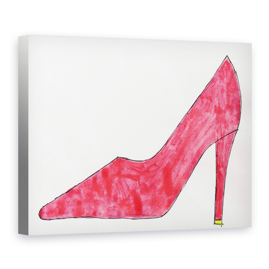 Tablou canvas - Daisy de Villeneuve - Pantofi Rosu, 60 x 80 cm