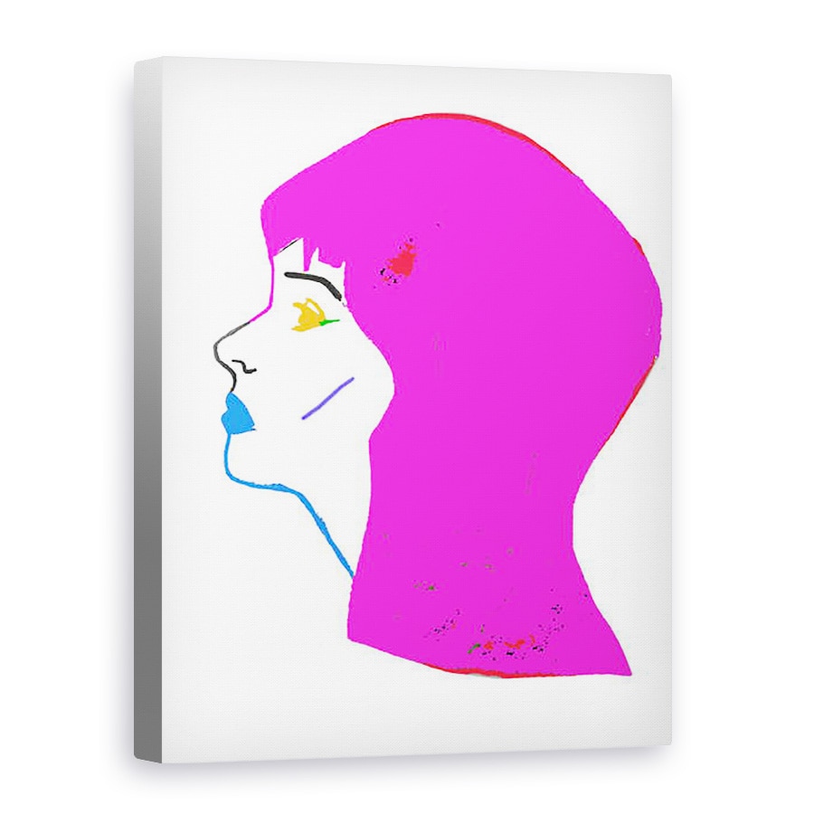 Tablou canvas - Daisy de Villeneuve - Cap roz, 75 x 100 cm
