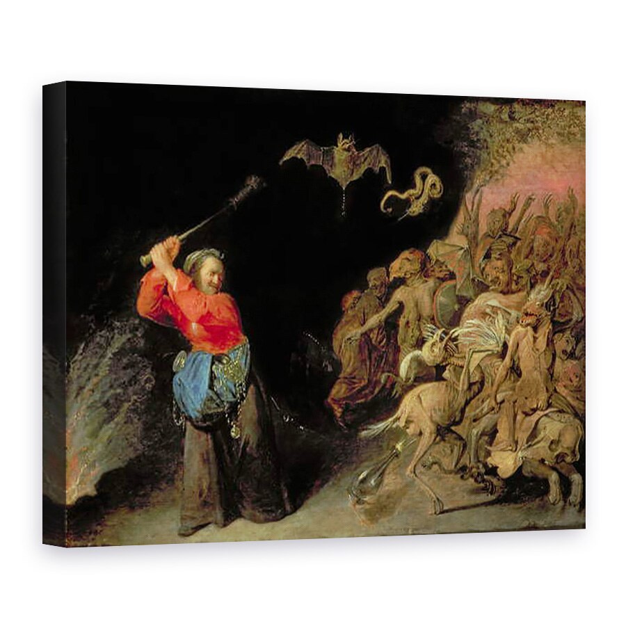 Tablou canvas - David III Ryckaert - Dulle Griet Mad Meg raiduri Iadul, 60 x 80 cm