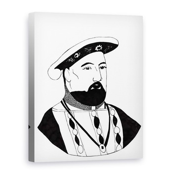 Tablou canvas - Daisy de Villeneuve - Regele Henric al 8-lea, 75 x 100 cm Tablou canvas - Daisy de Villeneuve - Regele Henric al 8-lea, 75 x 100 cm