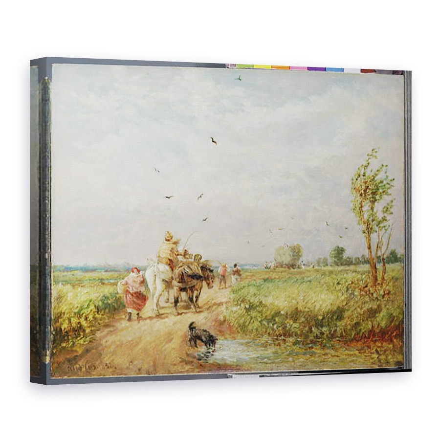 Tablou canvas - David Cox - Mergand la Hayfield, 75 x 100 cm