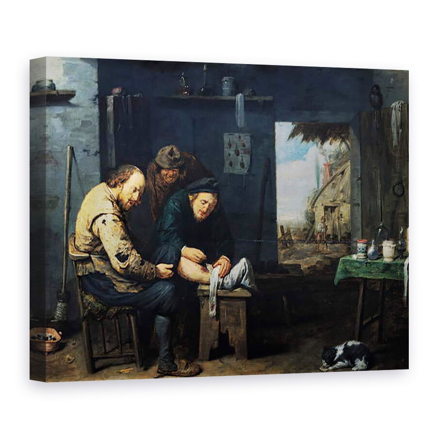 Tablou canvas - David III Ryckaert - Chirurgul, 75 x 100 cm