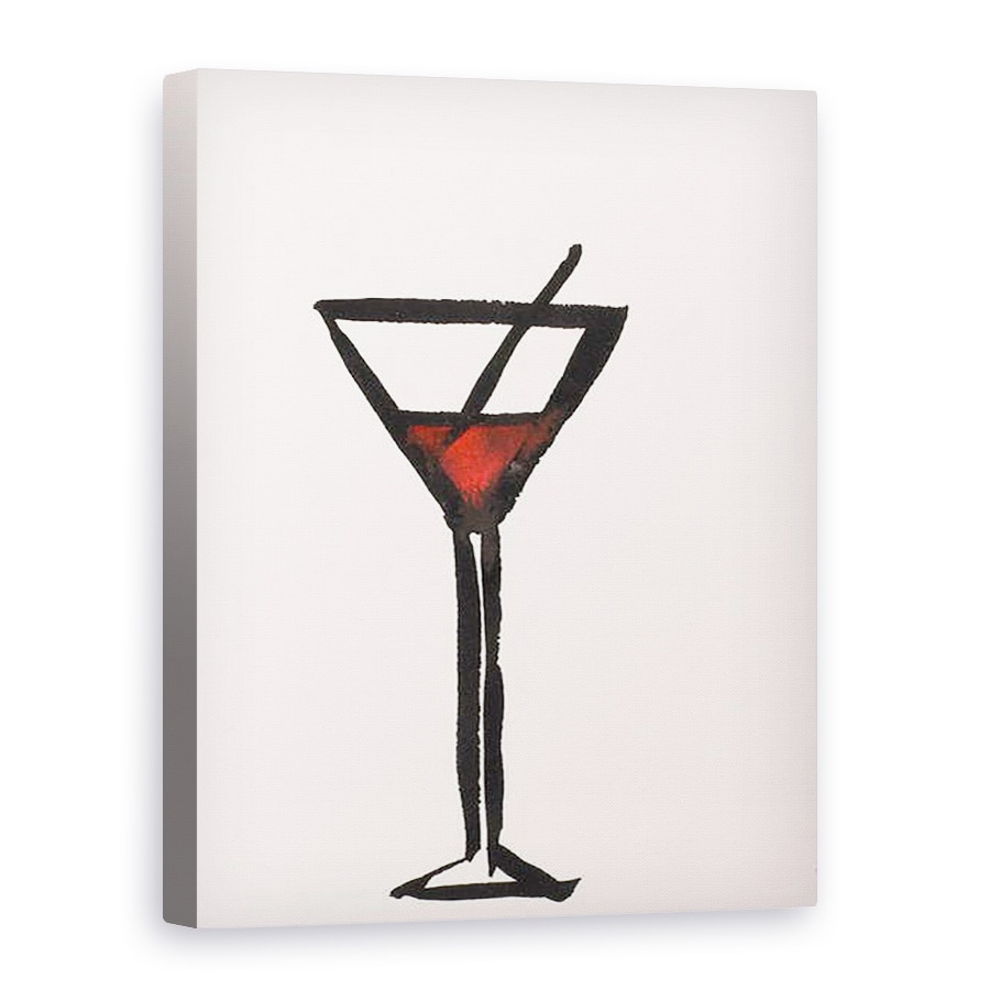 Tablou canvas - Daisy de Villeneuve - Sticla Martini, 75 x 100 cm