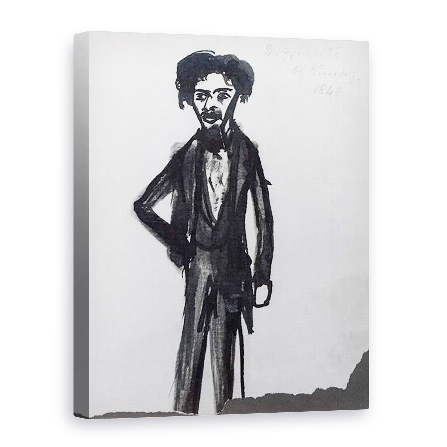 Tablou canvas - Dante Gabriel Charles Rossetti - Autoportret, 75 x 100 cm