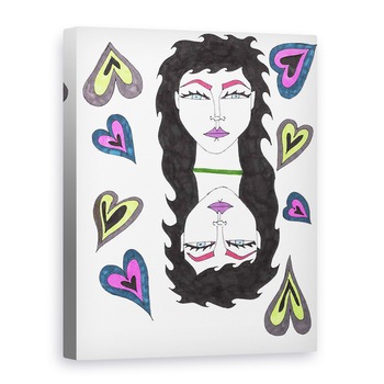 Tablou canvas - Daisy de Villeneuve - Mirror, 75 x 100 cm Tablou canvas - Daisy de Villeneuve - Mirror, 75 x 100 cm