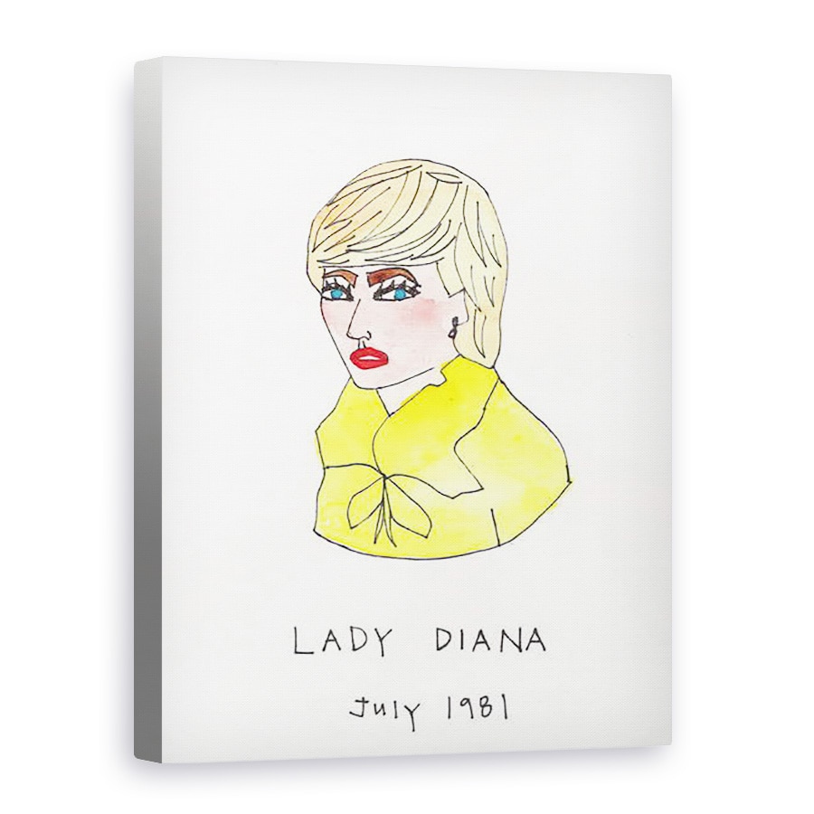 Tablou canvas - Daisy de Villeneuve - Doamna Diana, 75 x 100 cm