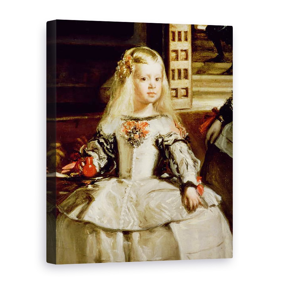 Tablou canvas - Diego Rodriguez de Silva y Velazquez - Familia lui Filip al IV-lea, detaliu I, 75 x 100 cm