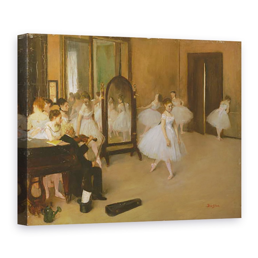 Tablou canvas - Edgar Degas - Clasa de dans II, 75 x 100 cm