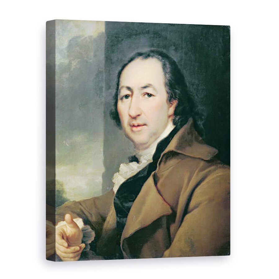 Tablou canvas - Dmitri Grigor'evich Levitsky - Portretul autorului rus Nikolai Ivanovici Novikov, 75 x 100 cm