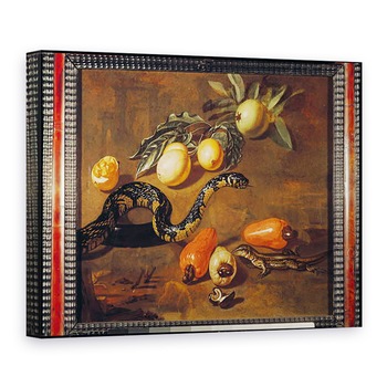 Tablou canvas - Dirk Valkenburg - Natura moarta a fructelor din Surinam si Reptile, 60 x 80 cm Tablou canvas - Dirk Valkenburg - Natura moarta a fructelor din Surinam si Reptile, 60 x 80 cm