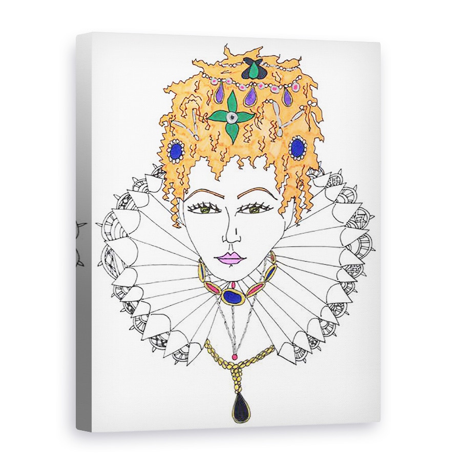 Tablou canvas - Daisy de Villeneuve - Queen Elizabeth I, 75 x 100 cm