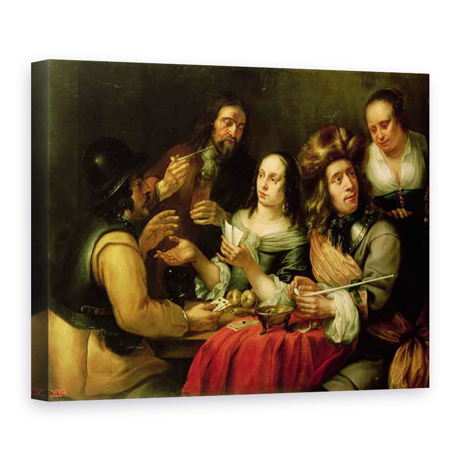 Tablou canvas - Dingeman van der Hagen - Carti de joc, 60 x 80 cm
