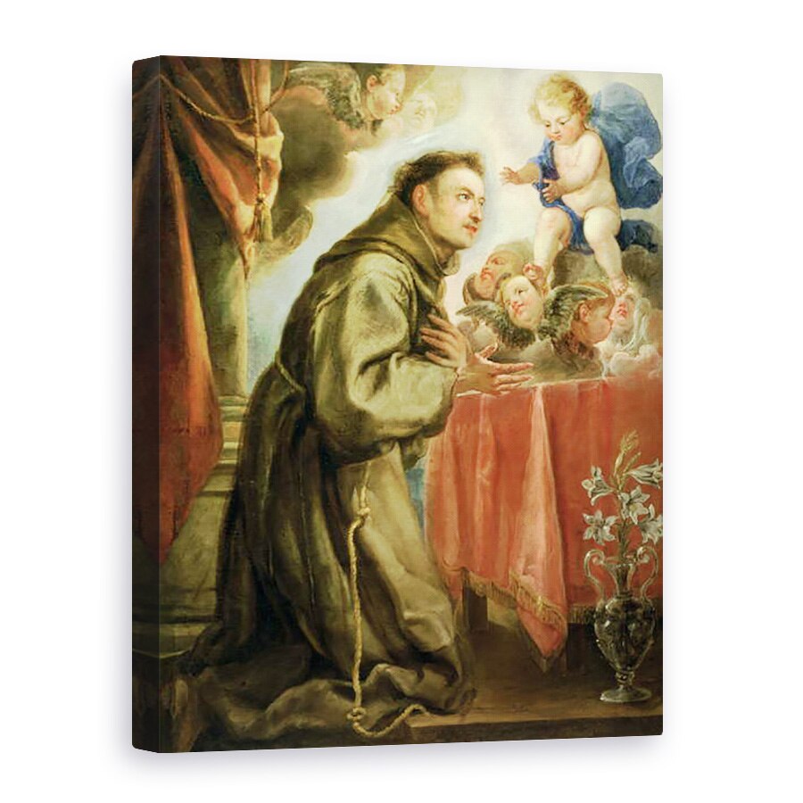 Tablou canvas - Don Juan Carreno de Miranda - Sfantul Anton de Padova, 50 x 70 cm