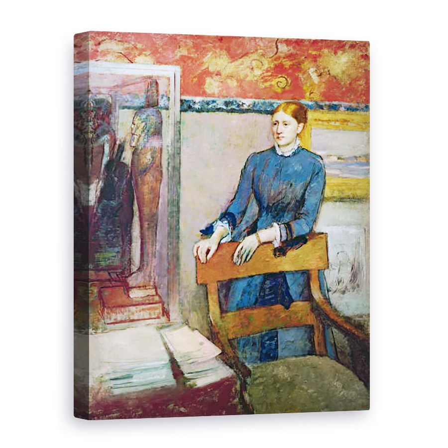 Tablou canvas - Edgar Degas - Helene Rouart in Studiul Tatalui, 75 x 100 cm