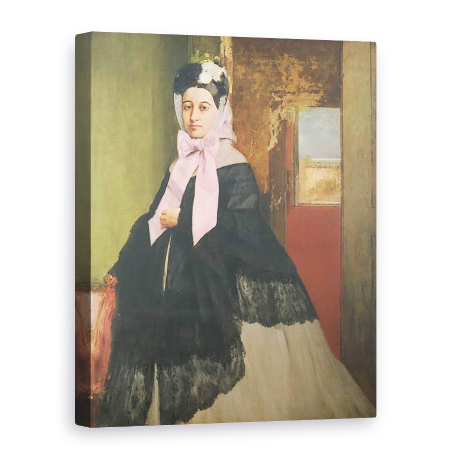 Tablou canvas - Edgar Degas - Therese de Gas 1842-95, sora artistului, mai tarziu Madame Edmond Morbilli, 75 x 100 cm
