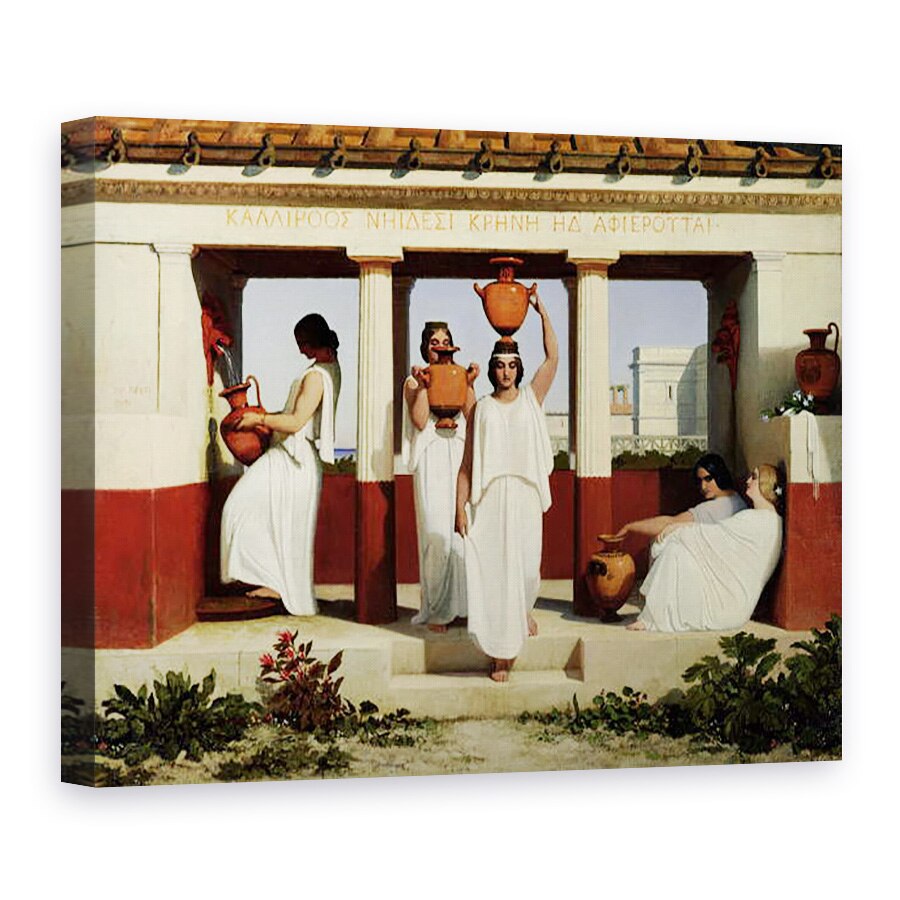 Tablou canvas - Dominique Louis Papety - Femei grecesti la fantana, 60 x 80 cm