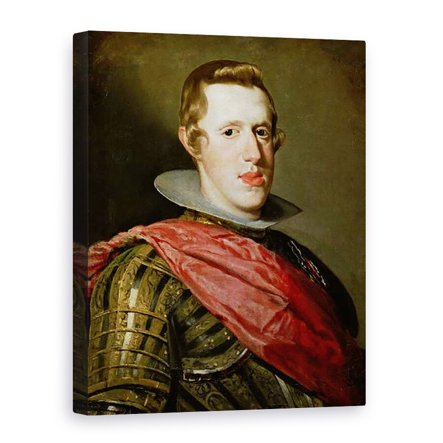 Tablou canvas - Diego Rodriguez de Silva y Velazquez - Portretul lui Filip al IV-lea 1605-65 in Armour, 50 x 70 cm