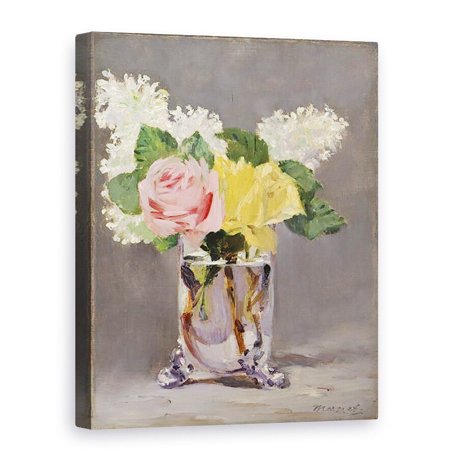 Tablou canvas - Edouard Manet - Liliac si Trandafiri, 50 x 70 cm