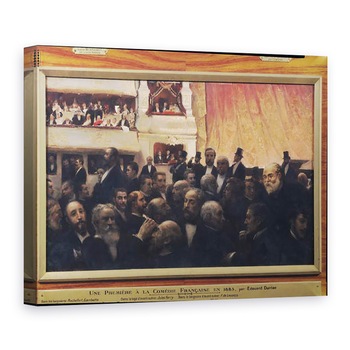 Tablou canvas - Edouard-Joseph Dantan - Prima noapte la Comedie Francaise in 1885, 60 x 80 cm Tablou canvas - Edouard-Joseph Dantan - Prima noapte la Comedie Francaise in 1885, 60 x 80 cm