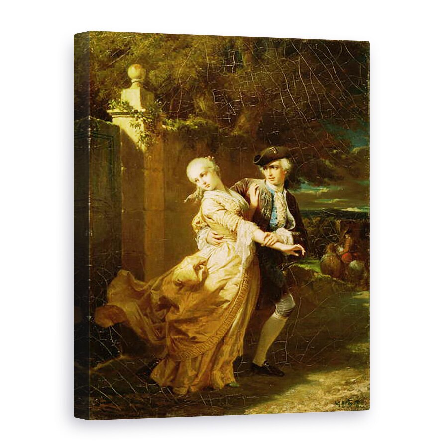 Tablou canvas - Edouard Louis Dubufe - Lovelace rapirea Clarissa Harlowe, 75 x 100 cm