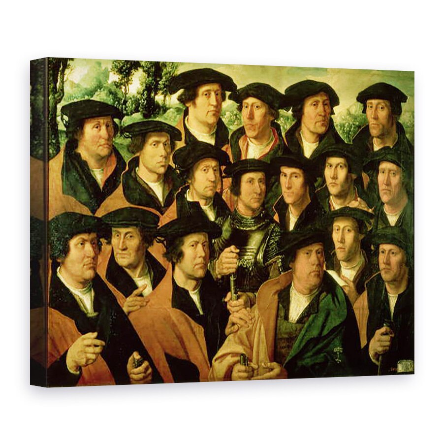 Tablou canvas - Dirk Jacobsz - Portret de grup al companiei de fotografiere din Amsterdam, 75 x 100 cm