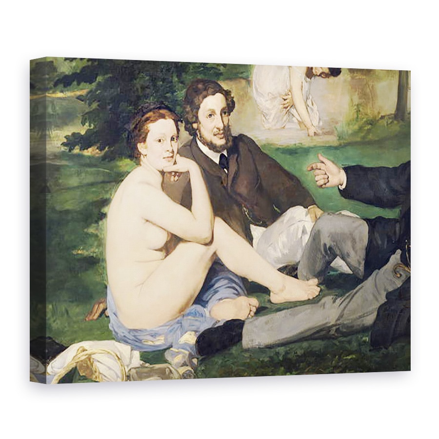 Tablou canvas - Edouard Manet - Pranz pe iarba II, 75 x 100 cm