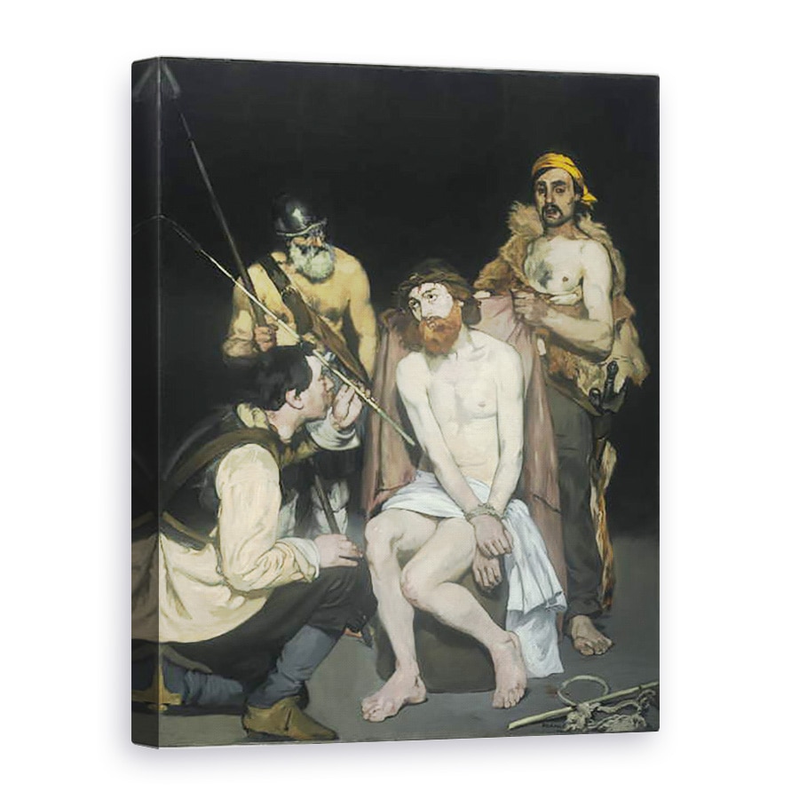 Tablou canvas - Edouard Manet - Isus batjocorit de soldati, 75 x 100 cm