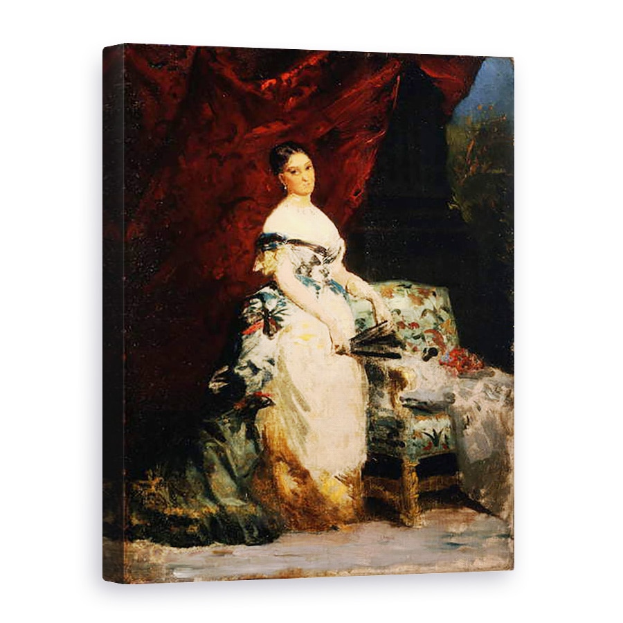 Tablou canvas - Edouard Louis Dubufe - Portretul Printesei Brancaccio-Massimo, 75 x 100 cm