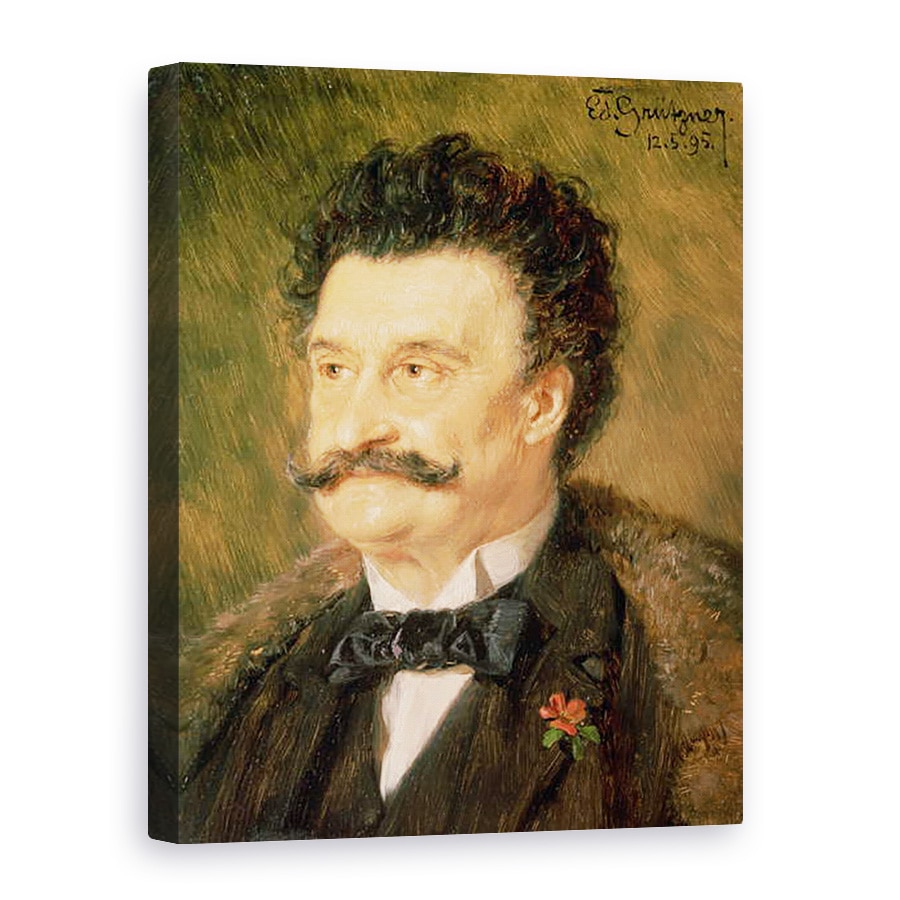 Tablou canvas - Eduard von Grutzner - Johann Strauss cel Tanar, 75 x 100 cm