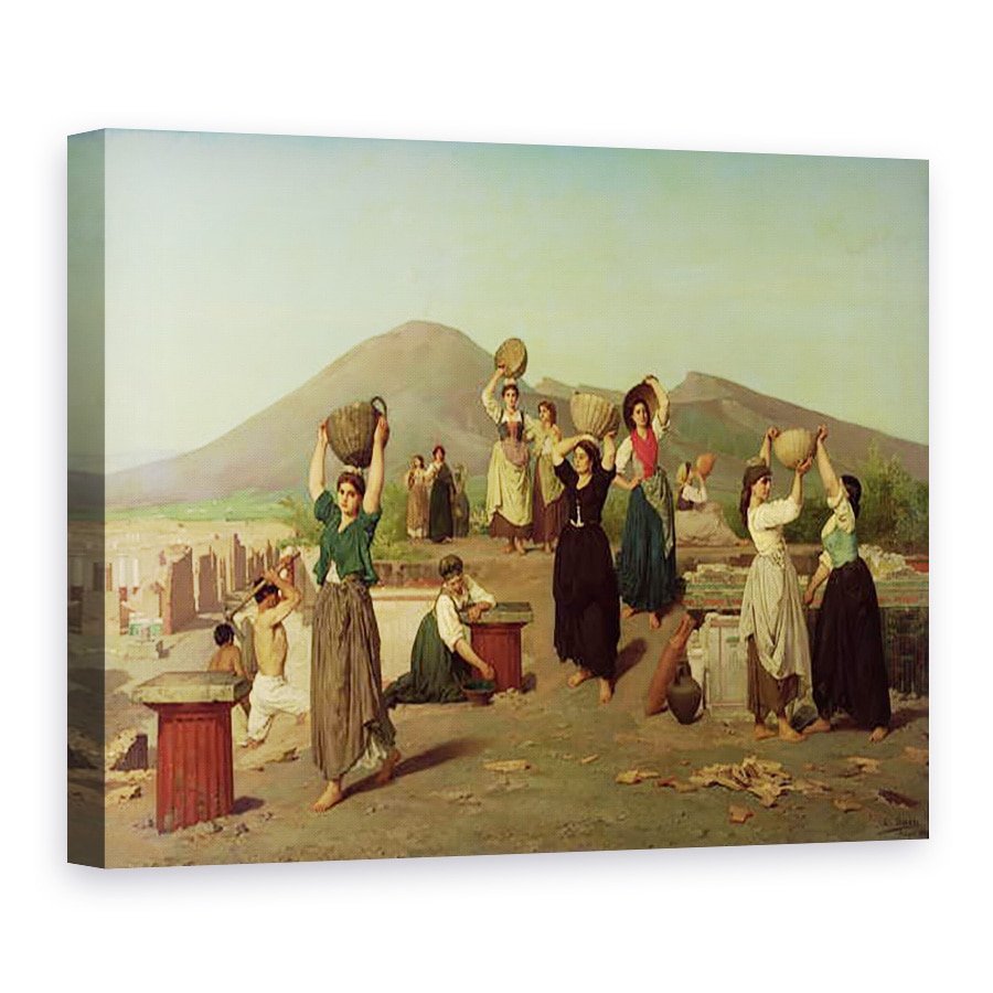 Tablou canvas - Edouard Alexandre Sain - Sapaturile de la Pompei, 75 x 100 cm